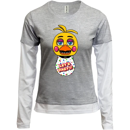 Женский лонгслив Комби FNAF Chica