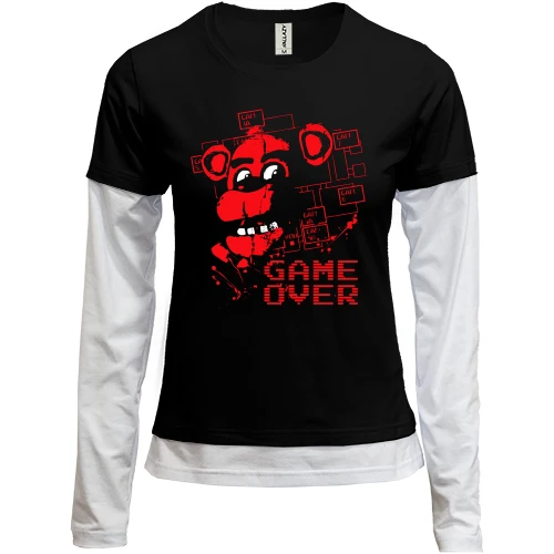 Женский лонгслив Комби Five Nights at Freddy’s Game Over