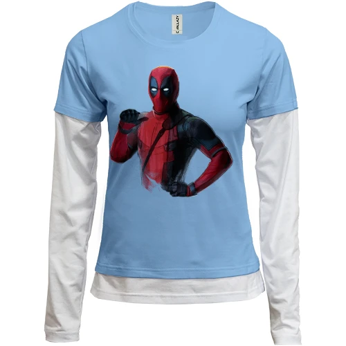 Женский лонгслив Комби Deadpool (2)