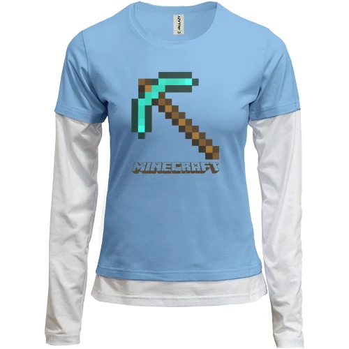 Женский лонгслив Комби Кирка Minecraft