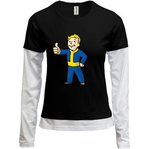 Женский лонгслив Комби fallout boy