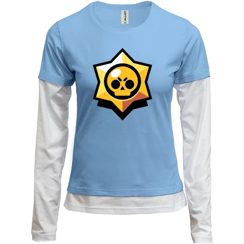 Женский лонгслив Комби Звезда "Brawl Stars"