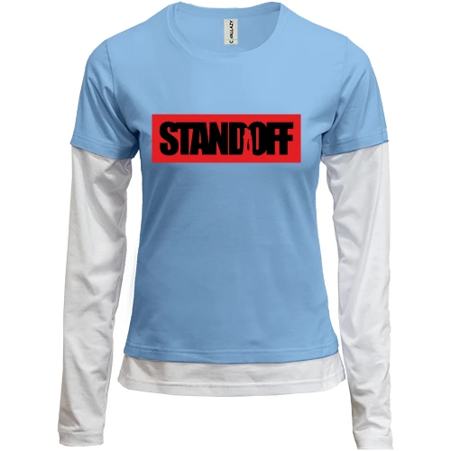 Женский лонгслив Комби Standoff Red