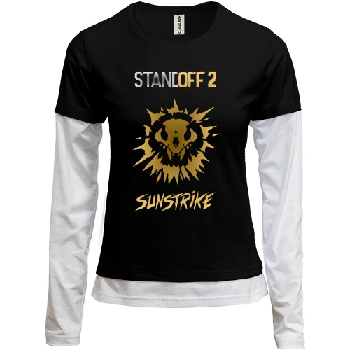 Женский лонгслив Комби Standoff Gold
