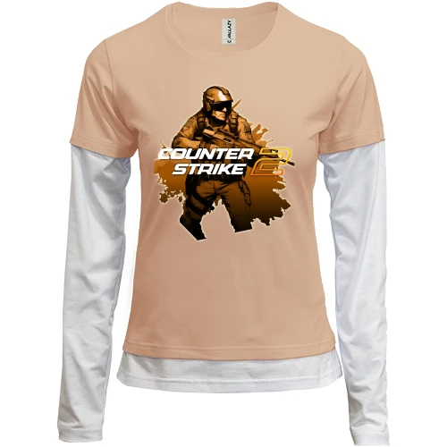 Женский лонгслив Комби Counter Strike АРТ