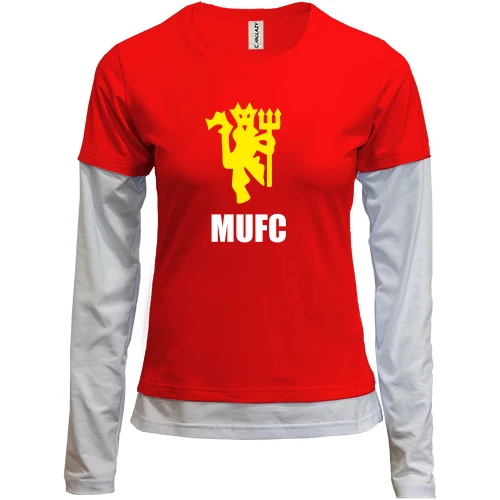 Женский лонгслив Комби MU FC devil