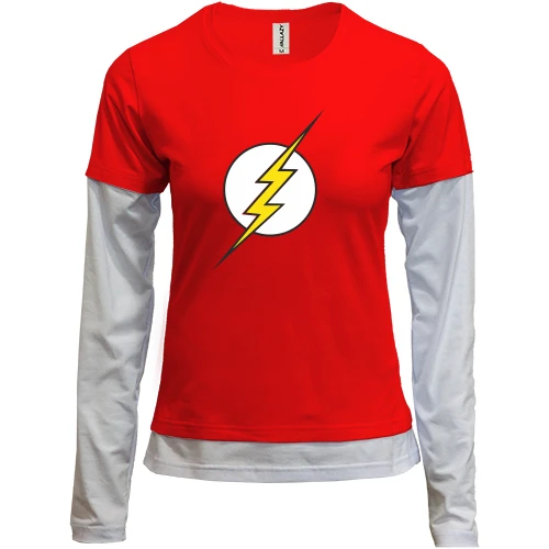 Женский лонгслив Комби Шелдона Flash