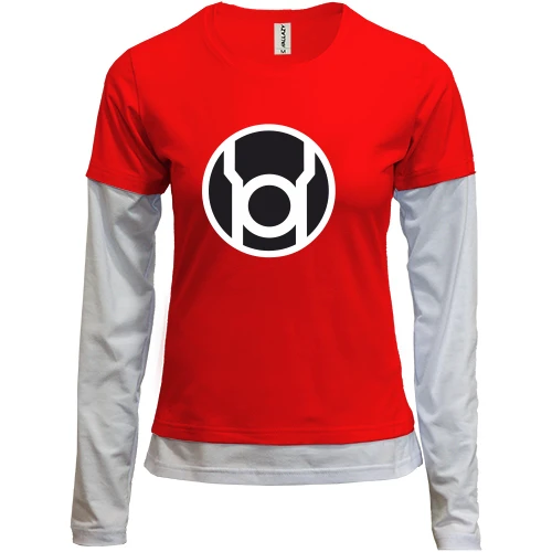 Женский лонгслив Комби Red Lantern