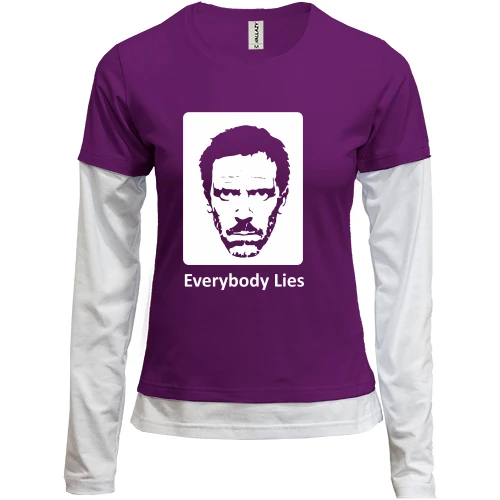 Женский лонгслив Комби Everybody Lies