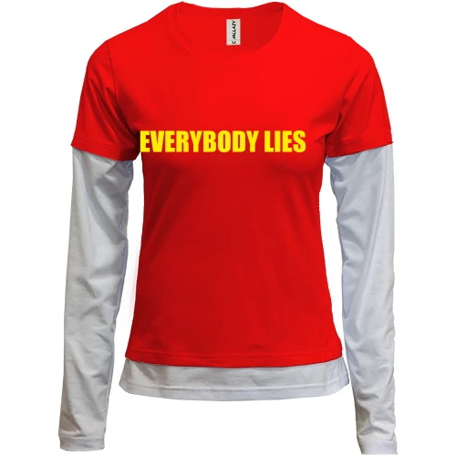 Женский лонгслив Комби House M.D. Everybody lies