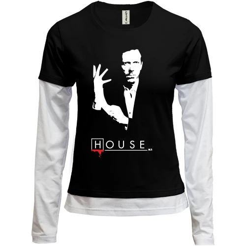 Женский лонгслив Комби House M.D