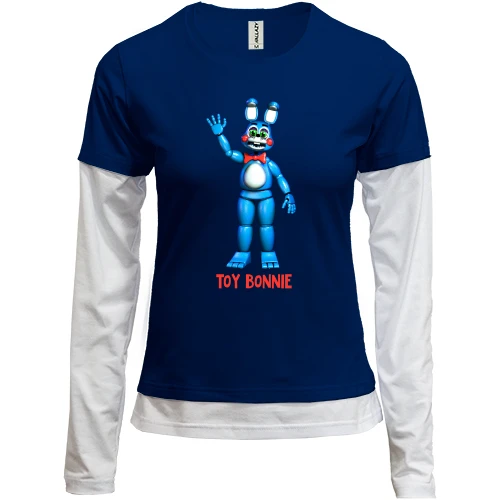 Женский лонгслив Комби Five Nights at Freddy’s (Toy Bonnie)