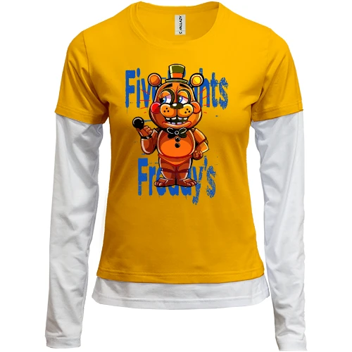 Женский лонгслив Комби FNAF Freddy ART
