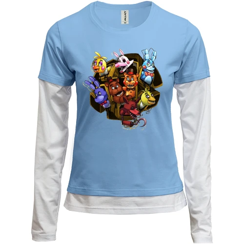 Женский лонгслив Комби FNAF Toys ART