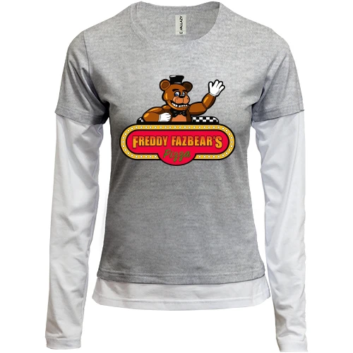 Женский лонгслив Комби Freddy Fazbear`s Pizza