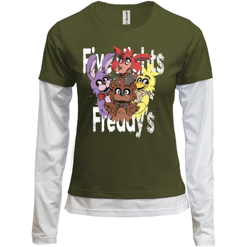 Женский лонгслив Комби Five Nights (Игрушки)