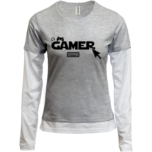 Женский лонгслив Комби Gamer (2)