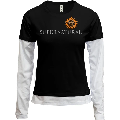 Женский лонгслив Комби Supernatural