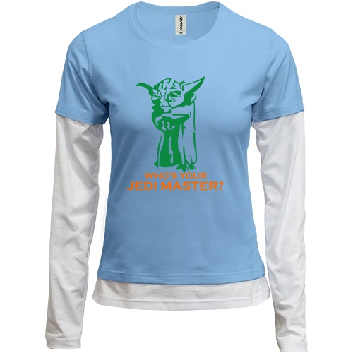 Женский лонгслив Комби Yoda