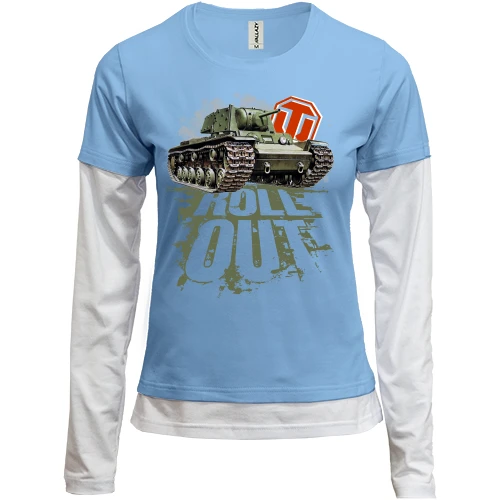 Женский лонгслив Комби WOT - Roll out
