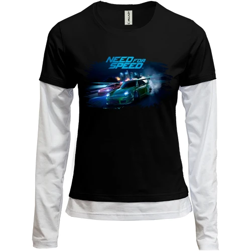 Женский лонгслив Комби Need For Speed