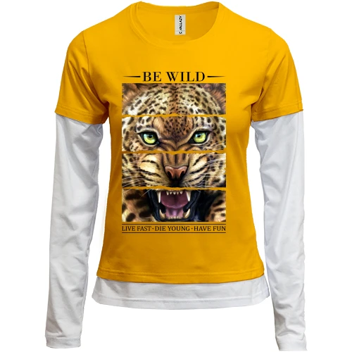 Женский лонгслив Комби Be Wild