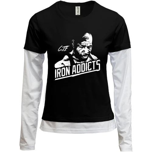 Женский лонгслив Комби Iron Addicts
