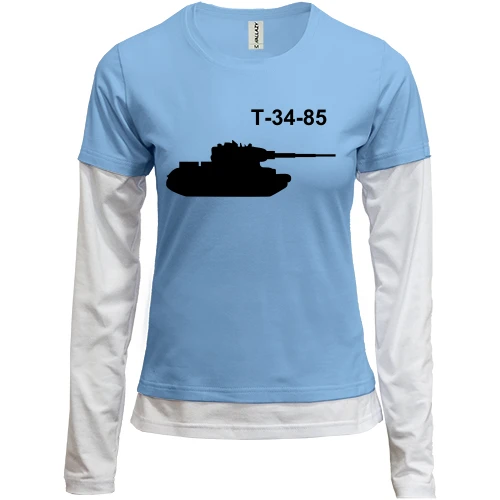 Женский лонгслив Комби Т-34-85