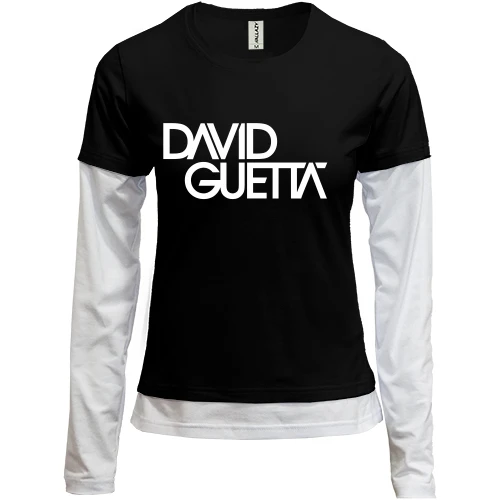 Женский лонгслив Комби David Guetta