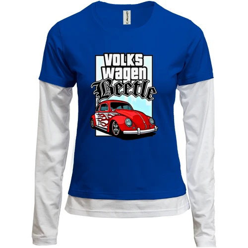 Жіночий лонгслів Комбі Volkswagen Beetle (2)