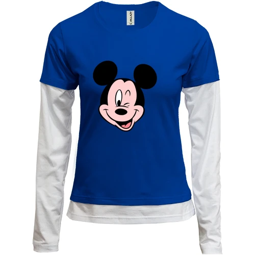 Женский лонгслив Комби Mickey Mouse 2