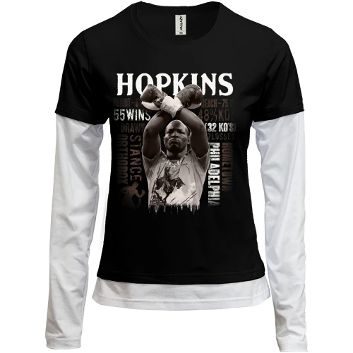 Женский лонгслив Комби с Бернардом Хопкинсом (Bernard Hopkins)