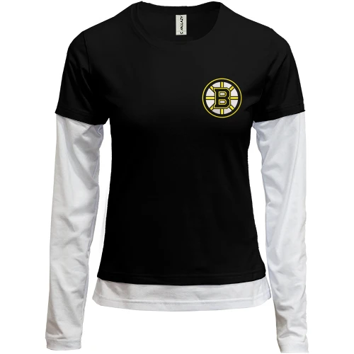 Женский лонгслив Комби с лого Boston Bruins