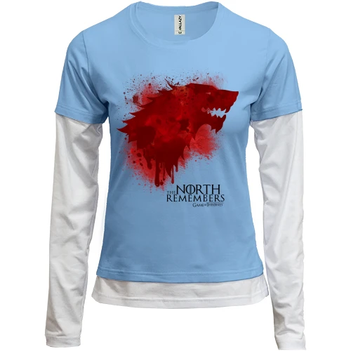 Женский лонгслив Комби The North Remembers - Game of Thrones
