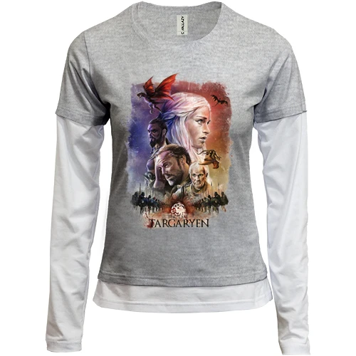 Женский лонгслив Комби Targaryen Team