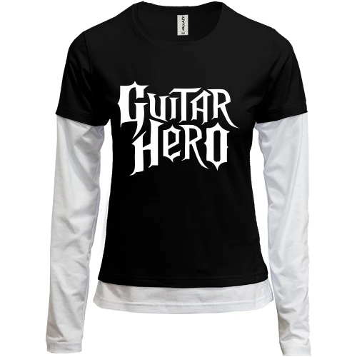 Женский лонгслив Комби Guitar Hero