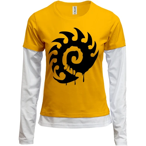 Женский лонгслив Комби We Are Zerg!