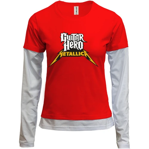 Женский лонгслив Комби Guitar Hero Metallica