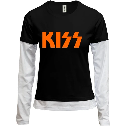 Женский лонгслив Комби KISS
