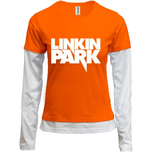 Женский лонгслив Комби Linkin Park Логотип