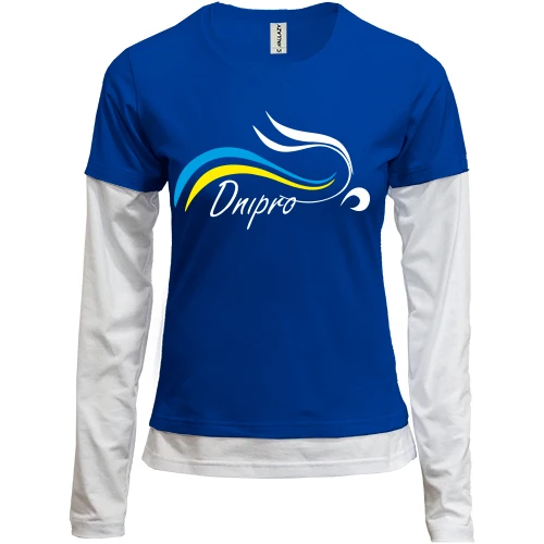 Женский лонгслив Комби Dnipro
