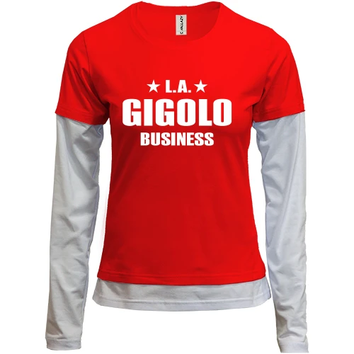 Женский лонгслив Комби La Gigolo Bussiness