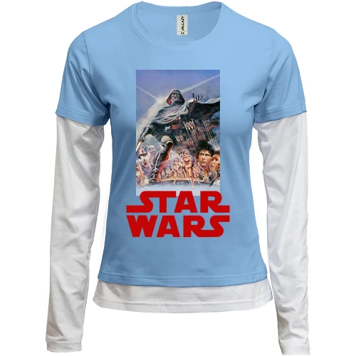 Женский лонгслив Комби Star Wars poster (3)