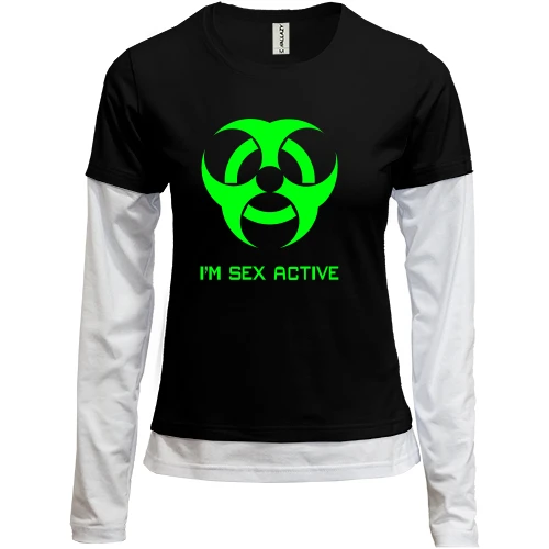 Женский лонгслив Комби Sex active
