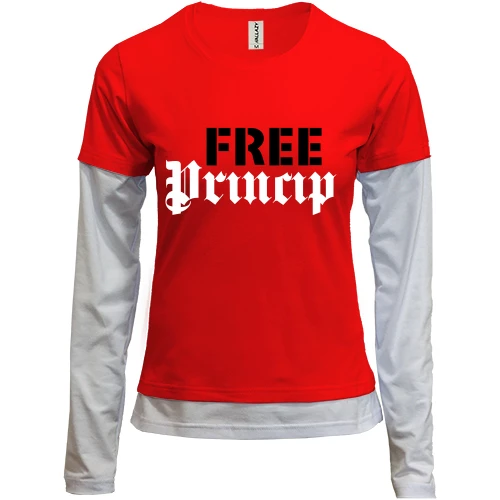 Женский лонгслив Комби, желтый, Free Princip
