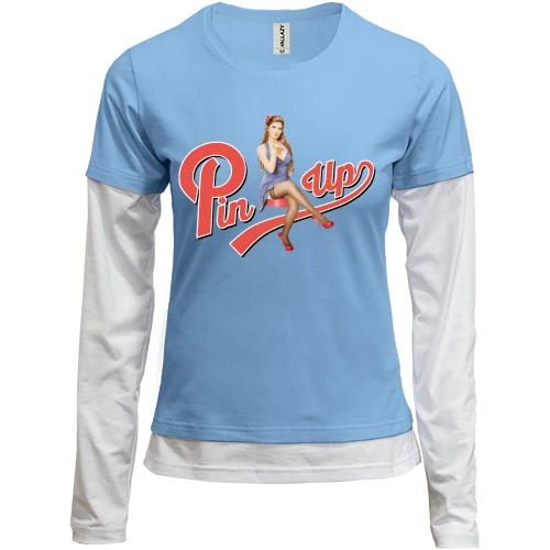 Женский лонгслив Комби Pin Up