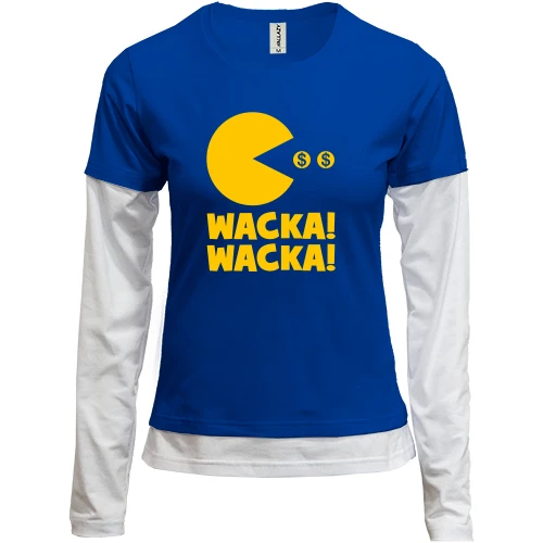 Женский лонгслив Комби Packman Wacka wacka