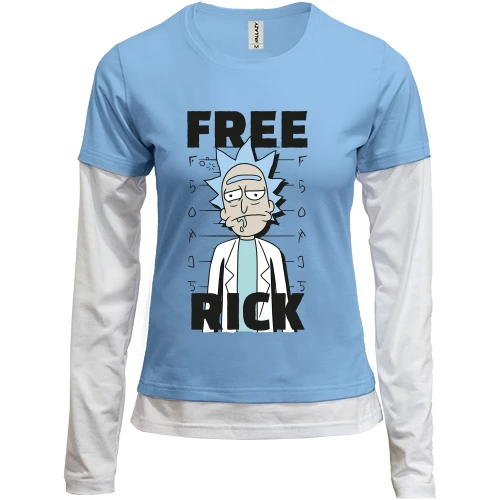 Женский лонгслив Комби Free Rick