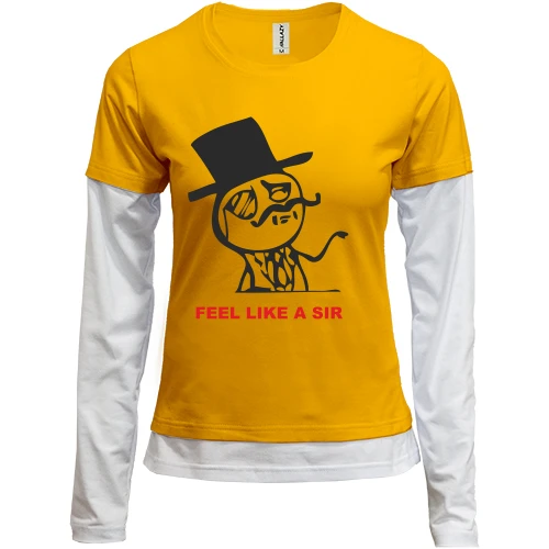 Женский лонгслив Комби Feel Like a Sir 2