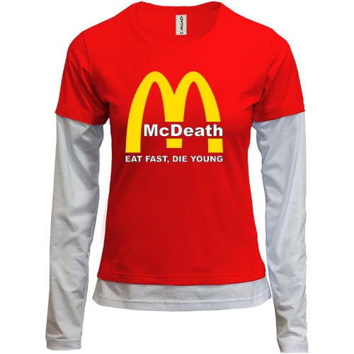 Женский лонгслив Комби McDeath